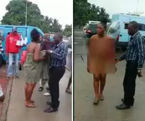 VIDEO: Big Girl Runs Mad, Dances N*Iked After Visiting a Man in a Hotel (+Photos)